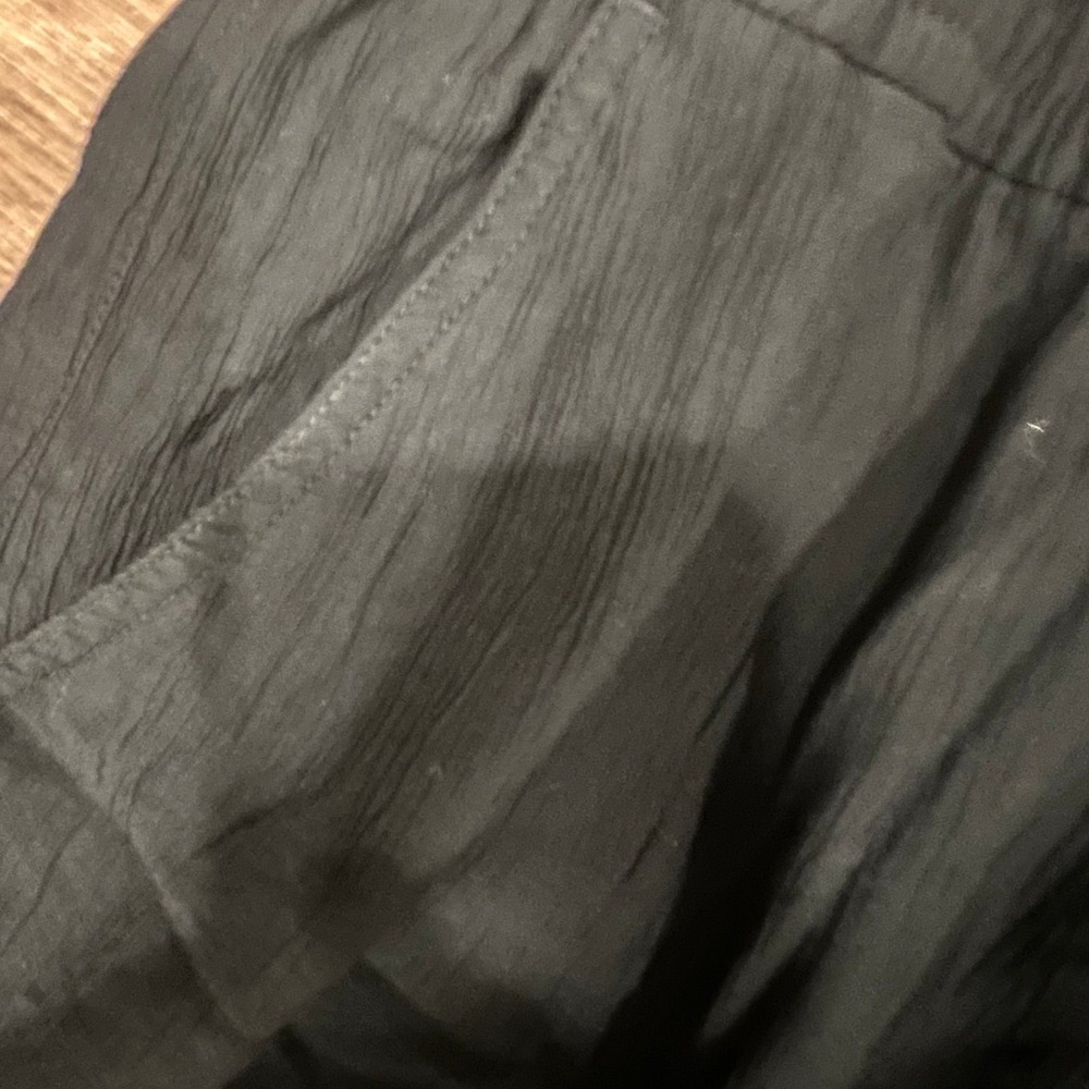 Madewell Pullon Black wide leg pants with pockets Sz PXXL - Picture 3 of 12
